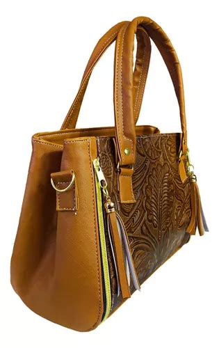 Bolsa Satchel Dama Cincelada Vinipiel Cafe Camel Divisione Env O Gratis