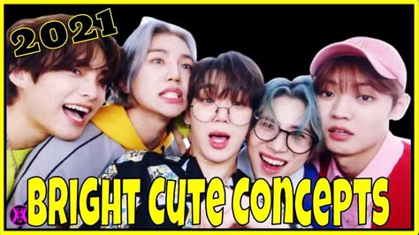 Bright Cute Concepts From Kpop Boy Groups 2021 Youtube