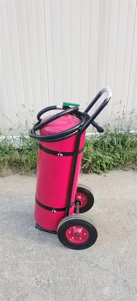 External Wheeled Fire Extinguisher 25kg 50kg 75kg 100kg External Co2 Cartridge Stored Wheeled