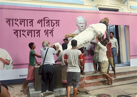 CL Block artist sculpts Vidyasagar statue in 4 days - Telegraph India