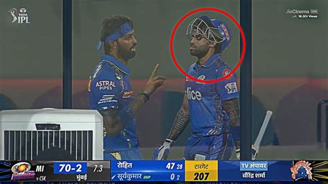 Hardik Pandya Got Angry Fight On Suryakumar Yadav In The Dressing Room