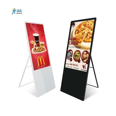 Senke Floor Stand Digital Signage Screen Foldable Floor Standing Kiosk