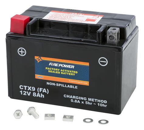 Fire Power Factory Activated Battery CTX9 BS RevZilla