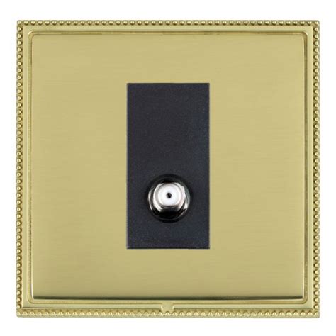 Hamilton Linea Perlina Cfx Polished Brass Framepolished Brass Plate 1 Gang Isolated Satellite