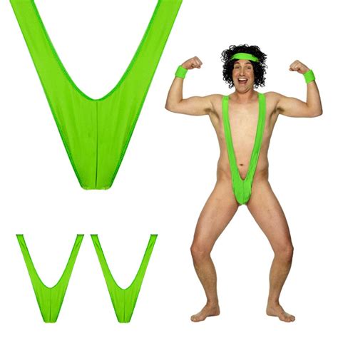 Sexy Borat Mankini Suspender Bikini Sling Swimsuit Slingshot Underwear