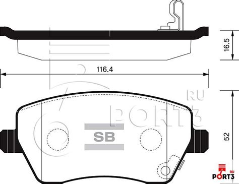SANGSIN SP1564 Колодки тормозные передние Vesta, Largus 1.6 ABS, Duster ...