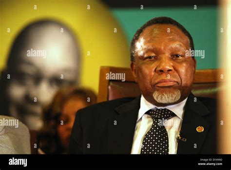 POTCHEFSTROOM, SOUTH AFRICA: Deputy President Kgalema Motlanthe delivers at the Jacob Zuma ...