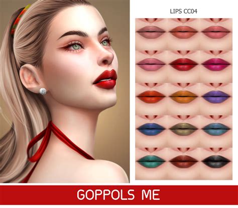 The Sims 4 GPME GOLD Lips CC04 At GOPPOLS Me CC The Sims