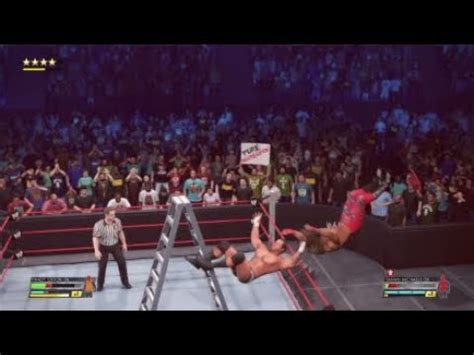 WWE 2K22 Suplex From A Ladder Through A Table YouTube