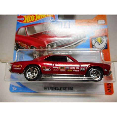 CHEVROLET CHEVELLE 1967 SS 396 1 64 HOT WHEELS BCN STOCK CARS