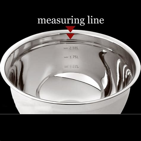 Per Ihome Prefessional Stainless Steel Mixing Bowls With Measuring Line