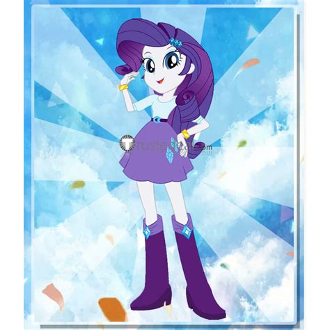 My Little Pony Equestria Girls Human Rarity White Purple Cosplay Costume