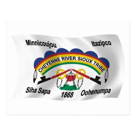 Cheyenne River Sioux Flag Postcard | Zazzle