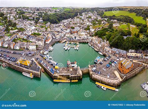 Aerial View Of Padstow In Cornwall Editorial Photography Image Of