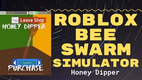 Honey Dipper Bee 🐝 Swarm Simulator Roblox Ios Gameplay Youtube