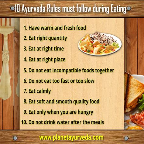 Ayurveda Rules Must Follow During Eating Eating Rules Ayurvedic Diet