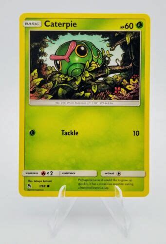 Caterpie 1 68 Hidden Fates 2019 Pokemon Card Ebay