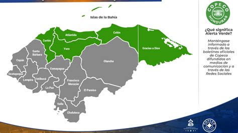 Copeco Emite Alerta Verde Para Seis Departamentos Del País