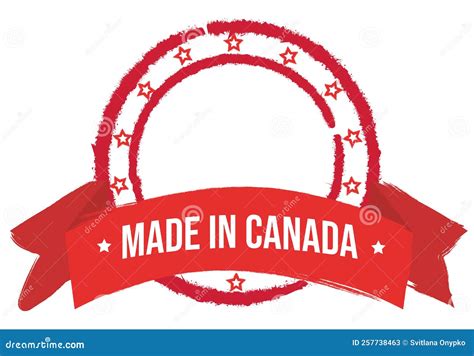 Made In Canada Emblem For Packaging Stock Vector Illustration Of