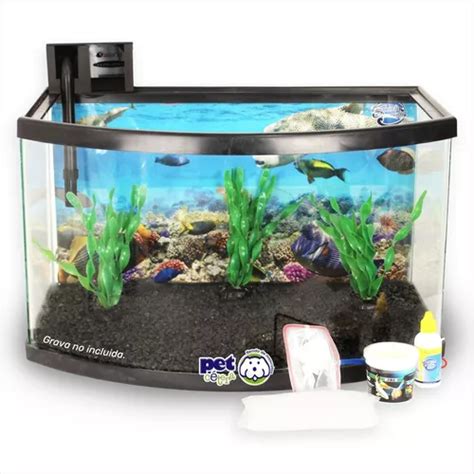 Kit Pecera Panoramica Acuario Super Equipado 50 Litros Meses Sin