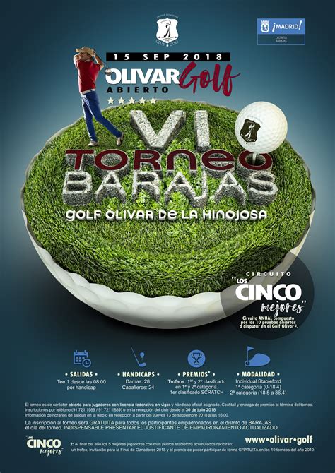 6º Torneo DISTRITO de BARAJAS indv STAB ABIERTO Golf Olivar