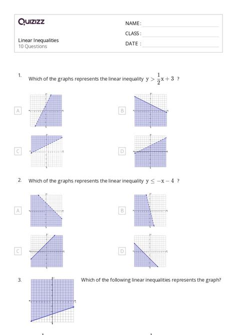 50 Inequalities Worksheets For 8th Grade On Quizizz Free And Printable