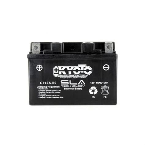 Batterie Sla Kyoto Pour Scooter Sym Gts Efi Evo Yt A Bs Sla