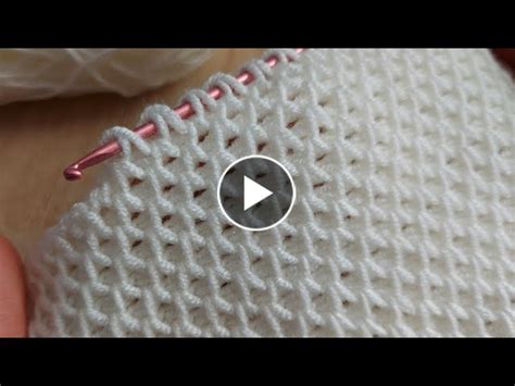 Super Easy Tunisian Knitting Tunus İşi Çok Kolay Örgü Modeli