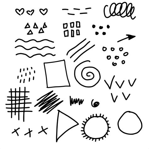 Doodle Hand Drawn Collection Vector Art At Vecteezy