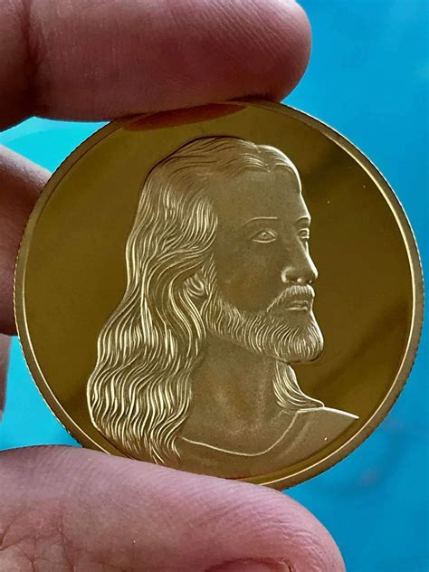 Jesus Christ Last Supper Collectable Coin Gold Plated Patriot