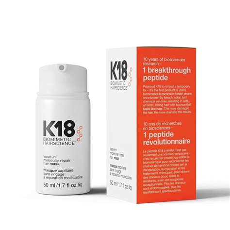 Mascarilla Capilar K18 Reparadora Molecular Sin Aclarado Mascarillas