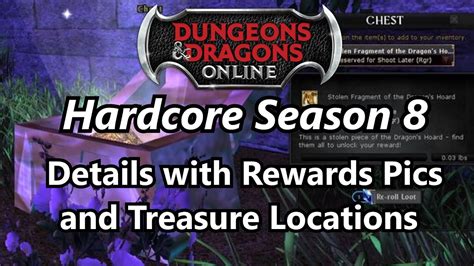 Hardcore Season 8 Details With Rewards Pics And Treasure Locations