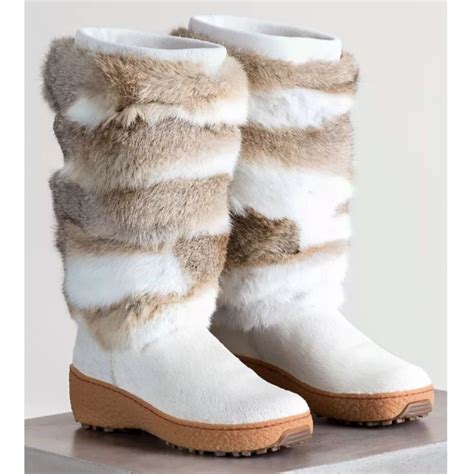 Oscar Sport Norma 2 Rabbit Fur Calfskin Boots 40 Fur Boots Women