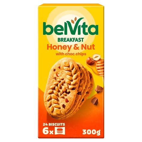 belVita Breakfast Ciastka zbożowe z miodem orzechami i kawałkami