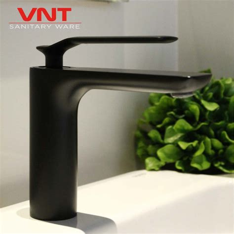 Jual VNT Kran Wastafel Hitam Hot Cold Minimalis Keran Black Panas Dingin Kab Tangerang