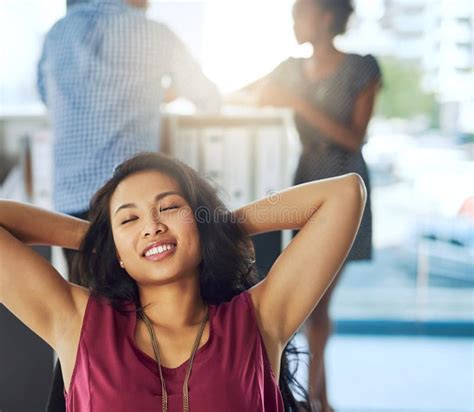 Dreaming Of Her Next Great Success A Young Businesswoman Taking A