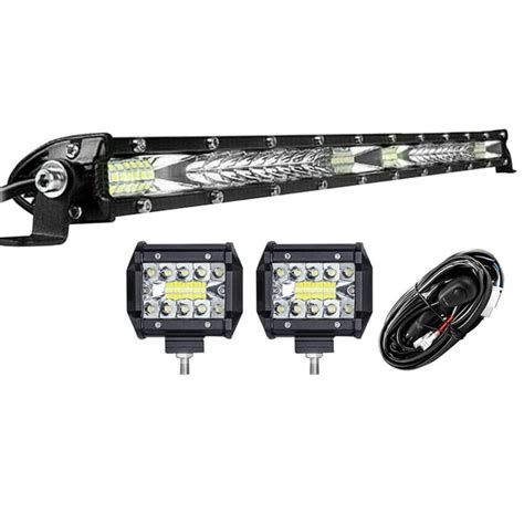 20 Inch 120w Led Light Bar 2x4 Inch 60w Led Spot Flood Light With