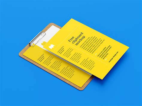 Free A Paper Clipboard Mockup Psd Files Good Mockups