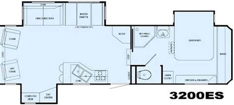 Heartland Sundance Fifth Wheel Floorplan 3200es