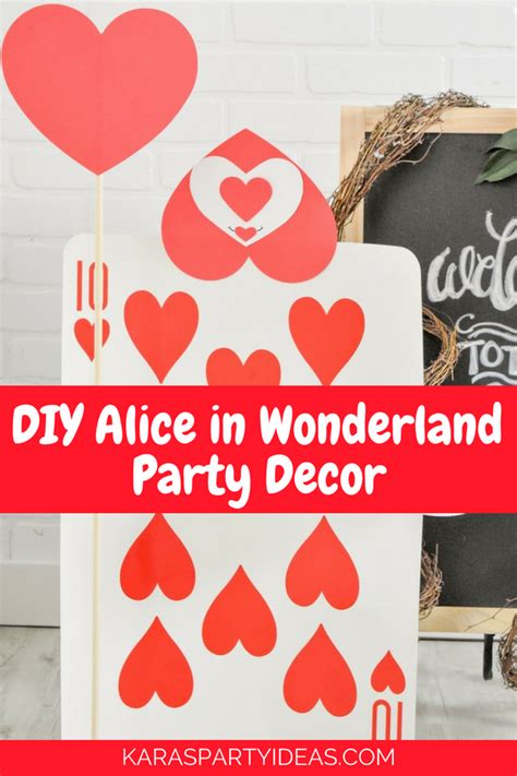 Karas Party Ideas Diy Alice In Wonderland Party Decor Karas Party Ideas