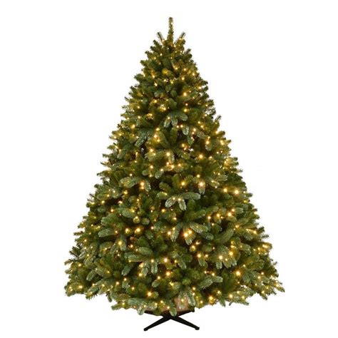 Home Accents Holiday 7 5 Ft Pre Lit Grand Fir Quick Set Artificial