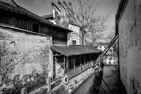 Fascinating Sights Of Water Towns In Southern China Stock