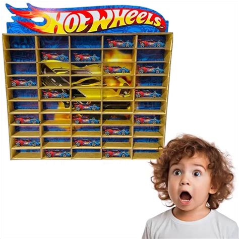 Estante Carrinho Carro Hot Wheels Brinquedo 50 Lugares Mdf MercadoLivre
