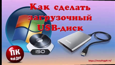 Как создать загрузочный внешний USB диск - YouTube