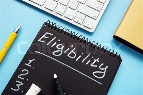 Eligibility list written by pen on the page. | Stock image | Colourbox