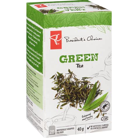4 Pack Presidents Choice Green Tea
