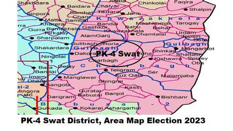 PK 4 Swat Delimitation Halqabandi Area Map Election 2023