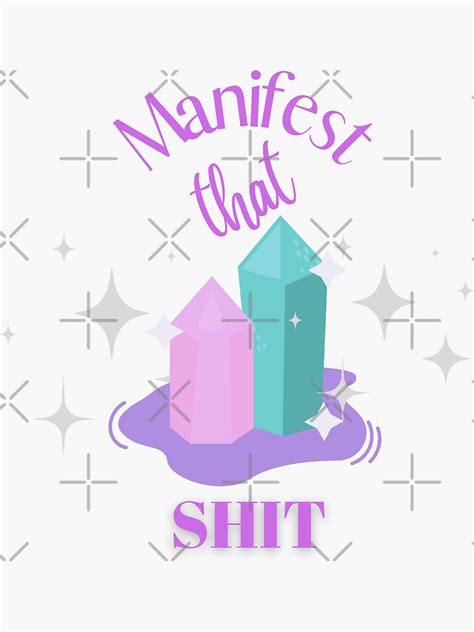 Manifest Sticker For Sale By Mystikalmoon Redbubble