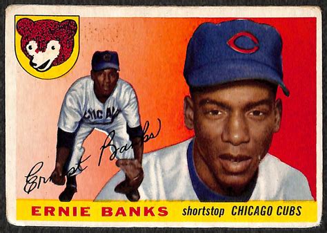 Lot Detail Lot Of Topps Baseball Ernie Banks Nd Year Card