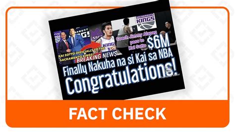 Fact Check Kai Sotto Did Not Join Sacramento Kings Vimarsana